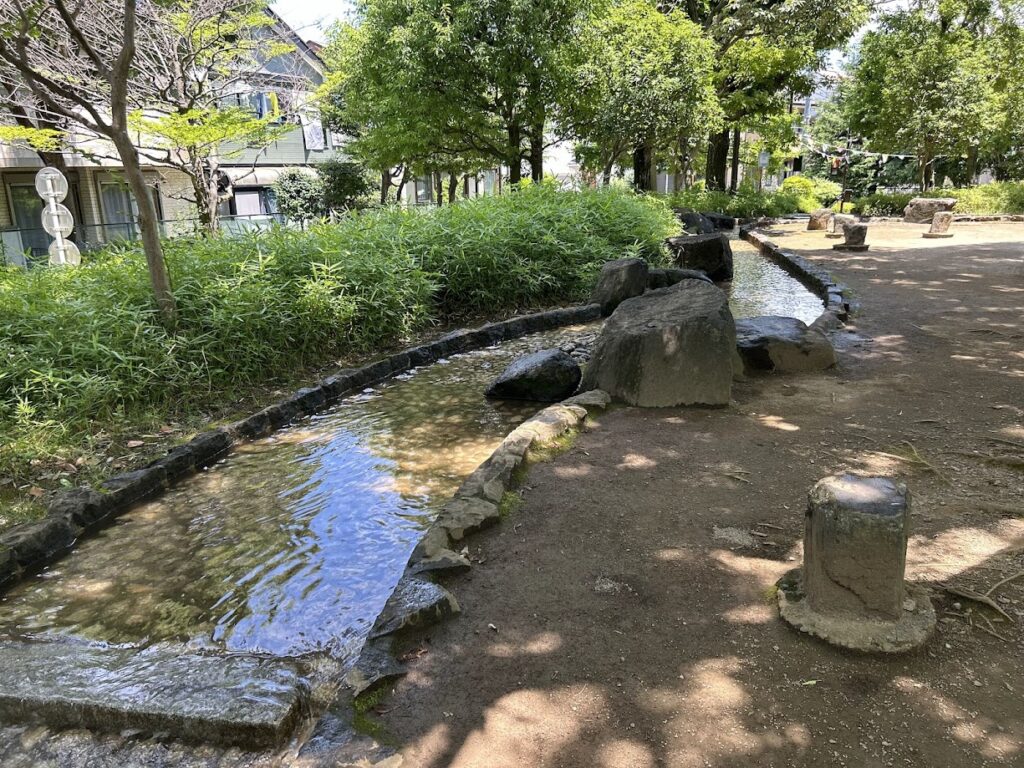 水遊びエリア(流れ)