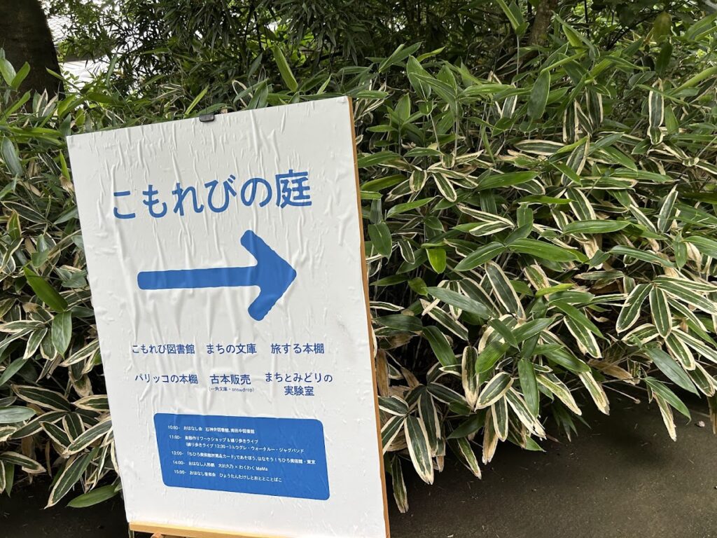 こもれびの庭案内看板