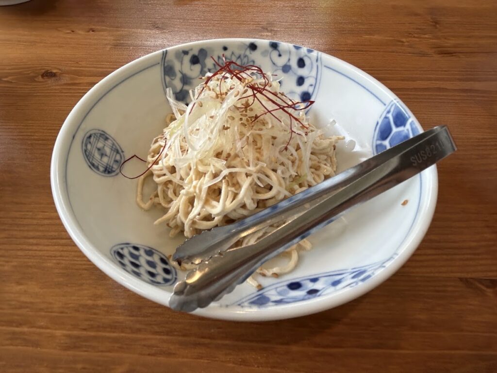 細切り豆腐の胡麻和え