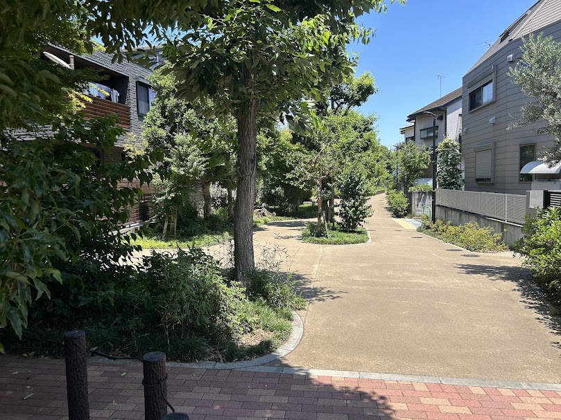 和田堀緑道の西側入口