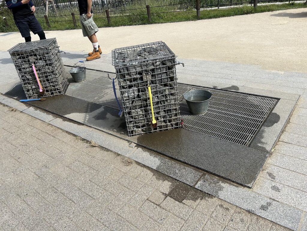 靴の洗い場