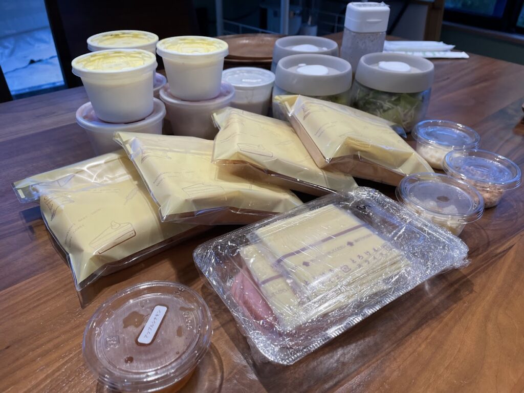 朝食の食材