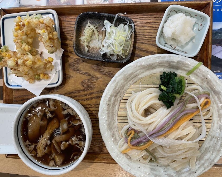 みぞれ糧うどんと天ぷら