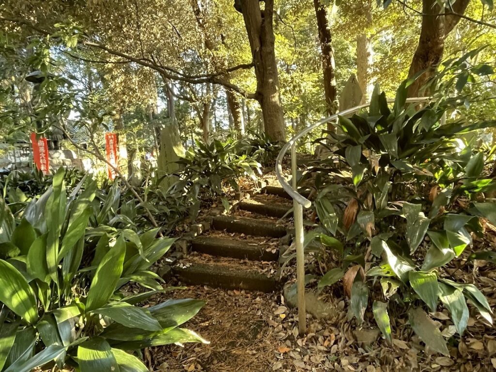 お砂踏み霊場の途中