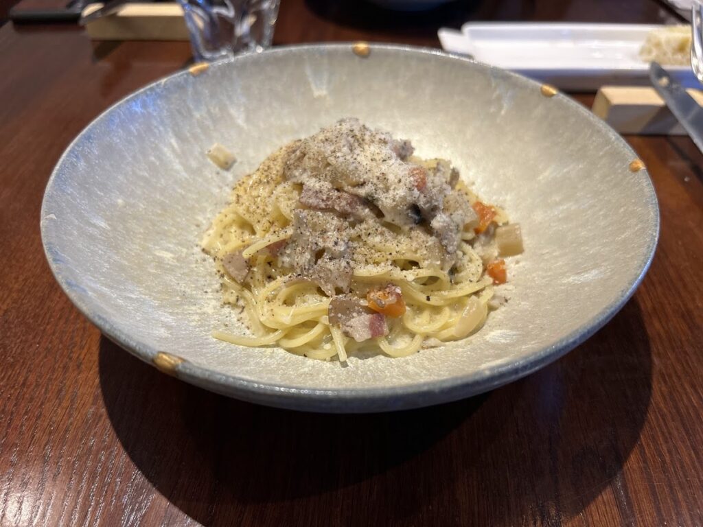レモンクリームのパスタ