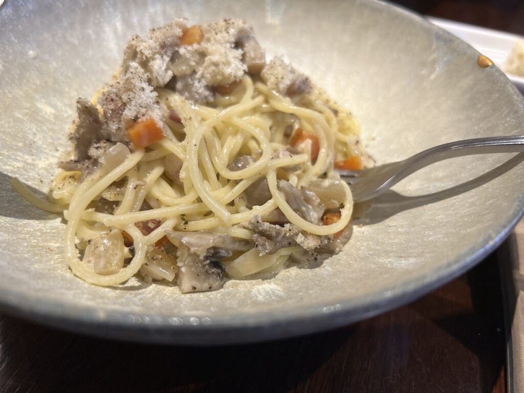 レモンクリームのパスタ