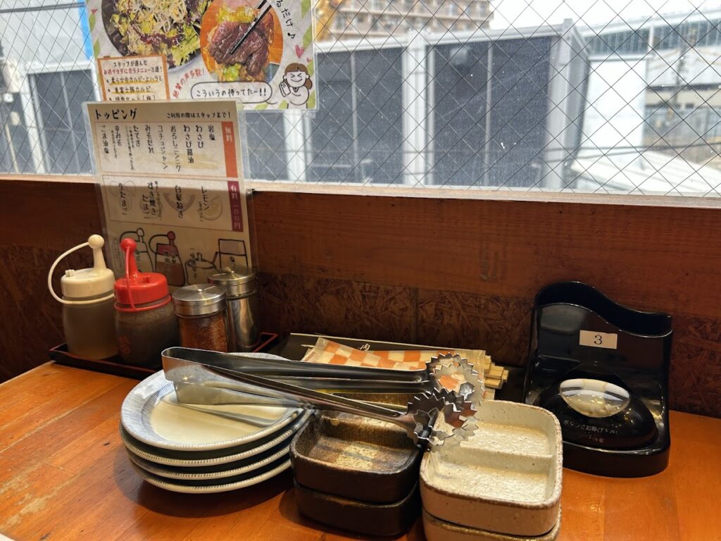 テーブルの様子