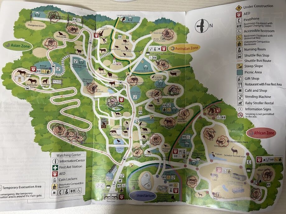 シールでスタンプラリー風