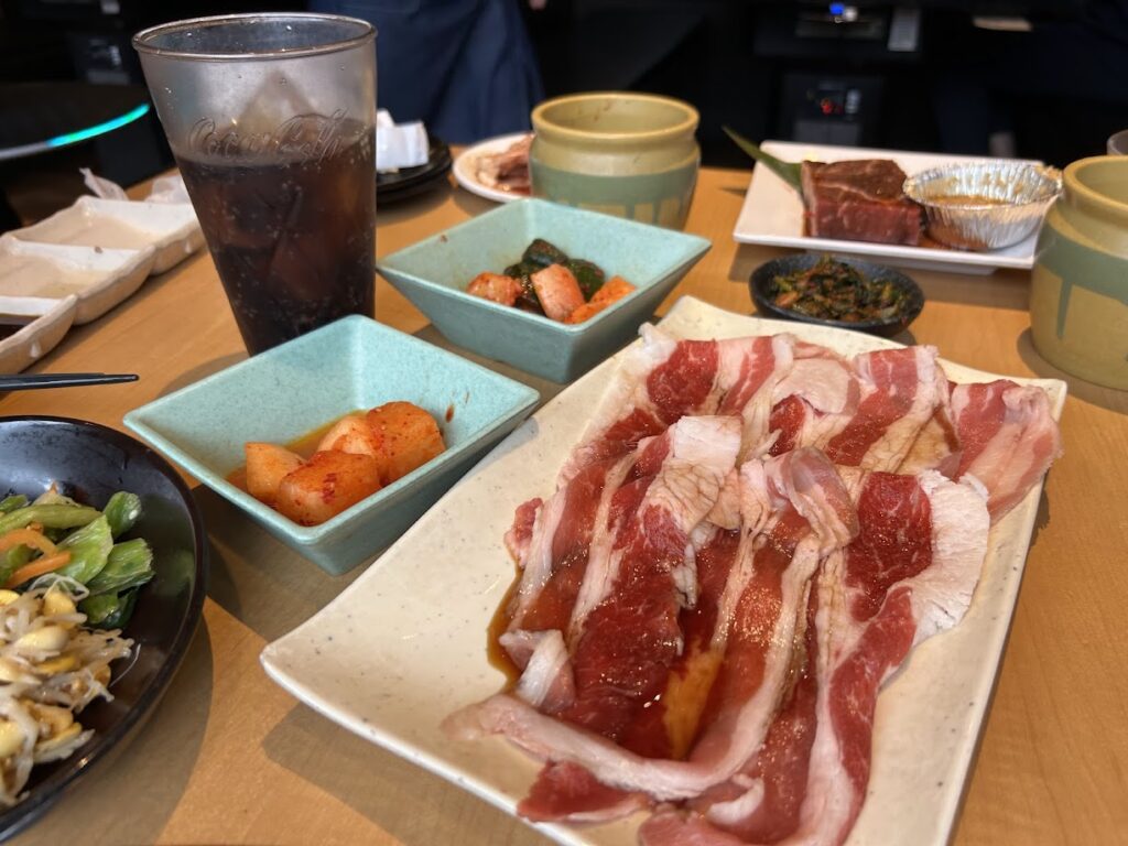 注文したメニュー