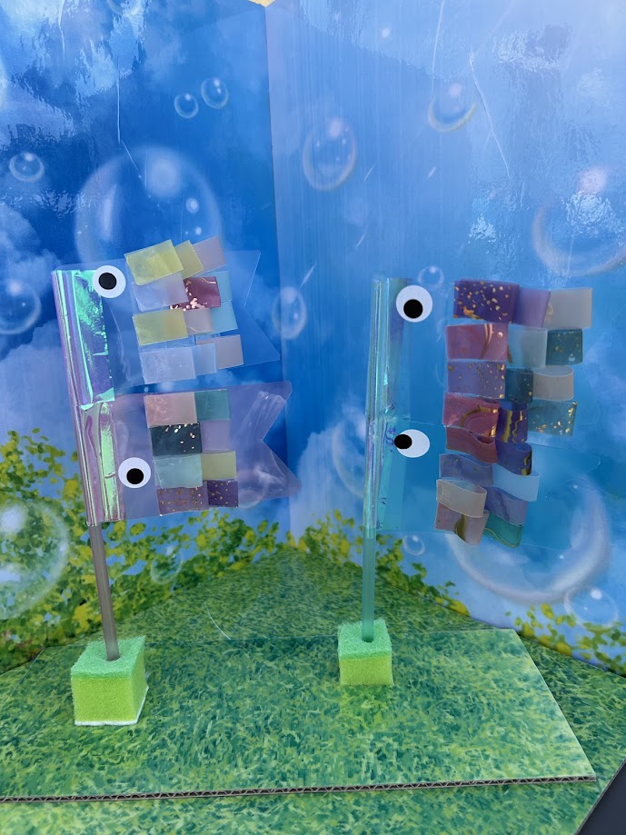 ワークショップで作った鯉のぼり